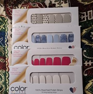 4 packs of Color Street nail strips